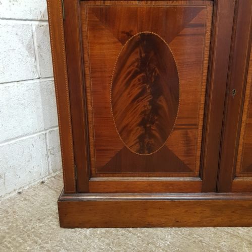AN EDWARDIAN MAHOGANY LIBRARY BOOKCASE C1910 - ADDITIONAL PHOTO 8