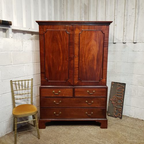 A Regency Mahogany Clothes Press C1810
