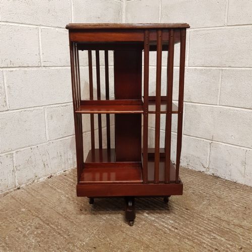 fig 2. AN EDWARDIAN MAHOGANY REVOLVING BOOKCASE C1900