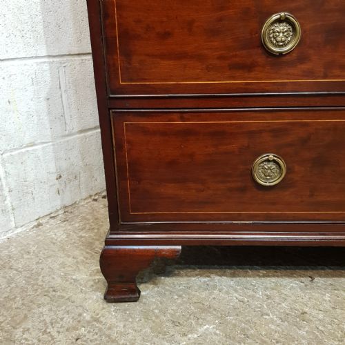 A GEORGE 3RD MAHOGANY CLOTHES PRESS C1790 - ADDITIONAL PHOTO 3