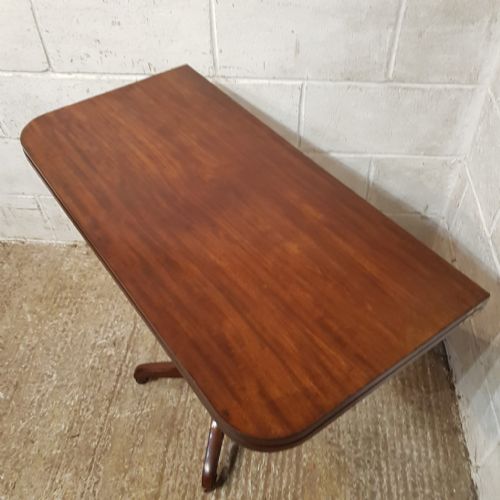 A VICTORIAN MAHOGANY FOLD OVER CARD TABLE C1860 - ADDITIONAL PHOTO 8