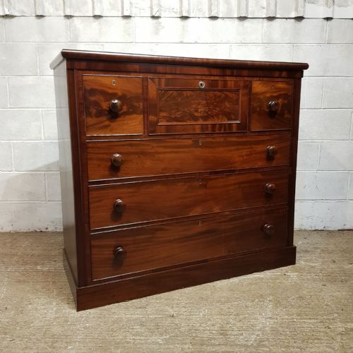 fig 1. A LARGE VICTORIAN MAHOGANY CHEST OF DRAWERS C1880