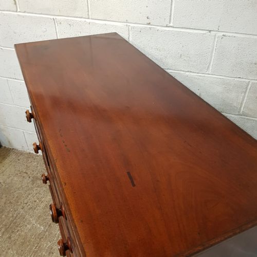 A VICTORIAN 4 HEIGHT CHEST OF DRAWERS C1860 - ADDITIONAL PHOTO 8