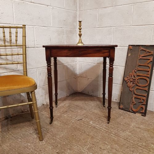 A REGENCY MAHOGANY SMALL SIDE TABLE C1810