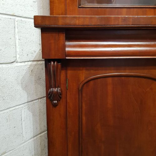 A VICTORIAN MAHOGANY LIBRARY BOOKCASE C1880 - ADDITIONAL PHOTO 4