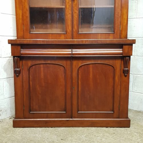 A VICTORIAN MAHOGANY LIBRARY BOOKCASE C1880 - ADDITIONAL PHOTO 8
