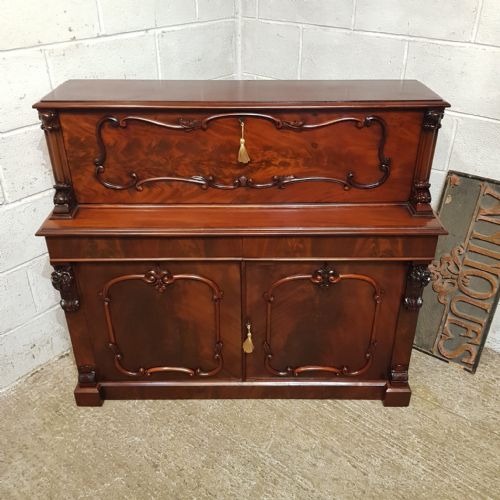 A Victorian Mahogany Secretaire Cabinet C1900