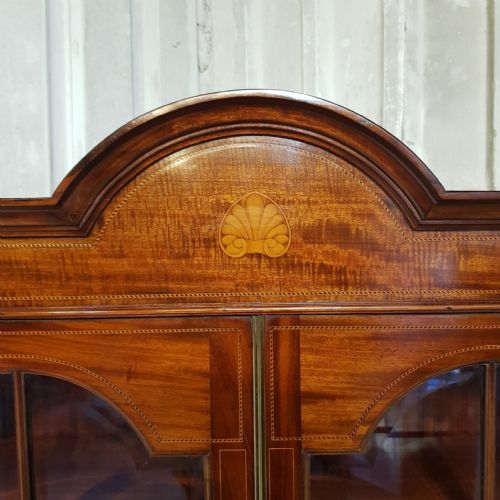 AN EDWARDIAN MAHOGANY BUREAU BOOKCASE C1900 - ADDITIONAL PHOTO 9