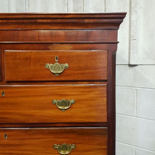 A GEORGE 3RD MAHOGANY CHEST ON CHEST C1800 - ADDITIONAL PHOTO 2
