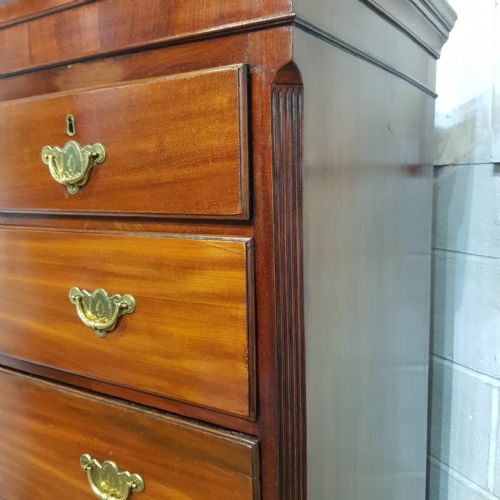 A GEORGE 3RD MAHOGANY CHEST ON CHEST C1800 - ADDITIONAL PHOTO 8