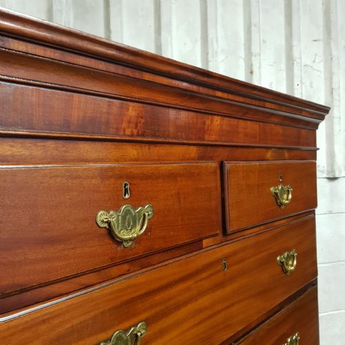 A GEORGE 3RD MAHOGANY CHEST ON CHEST C1800 - ADDITIONAL PHOTO 9