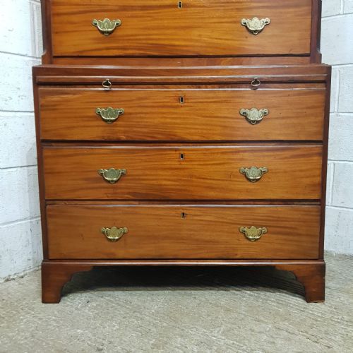 A GEORGE 3RD MAHOGANY CHEST ON CHEST C1800 - ADDITIONAL PHOTO 10