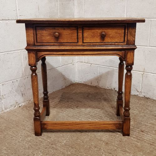 A PAIR OF OAK SIDE TABLES C1920 - ADDITIONAL PHOTO 4