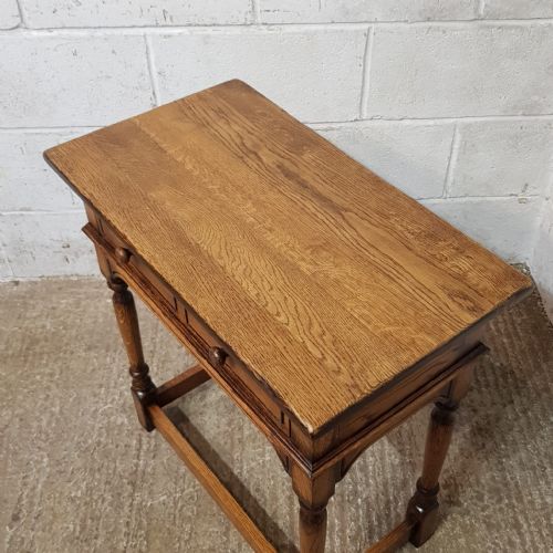 A PAIR OF OAK SIDE TABLES C1920 - ADDITIONAL PHOTO 6