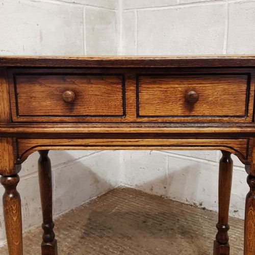 A PAIR OF OAK SIDE TABLES C1920 - ADDITIONAL PHOTO 7
