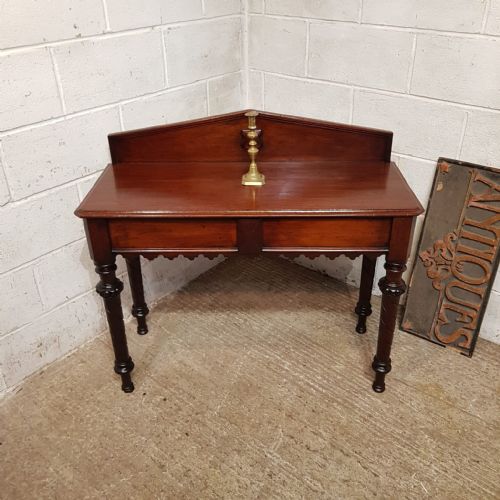 A VICTORIAN MAHOGANY CONSOLE TABLE C1880