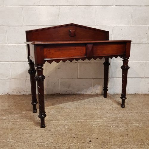 A VICTORIAN MAHOGANY CONSOLE TABLE C1880 - ADDITIONAL PHOTO 1