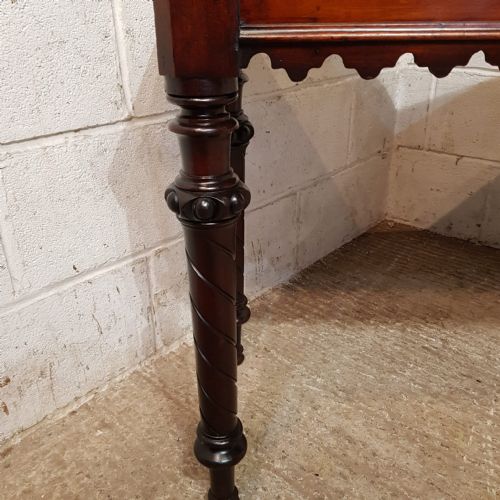 A VICTORIAN MAHOGANY CONSOLE TABLE C1880 - ADDITIONAL PHOTO 3