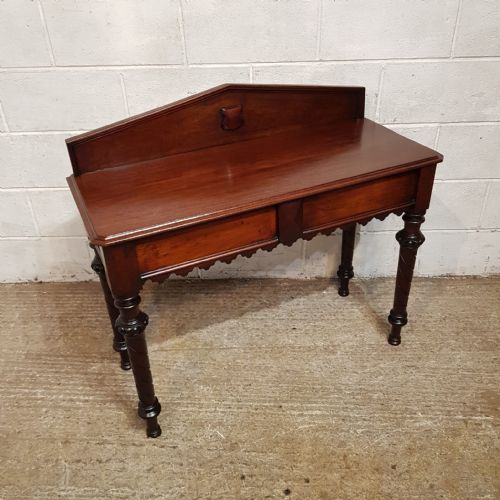 A VICTORIAN MAHOGANY CONSOLE TABLE C1880 - ADDITIONAL PHOTO 4