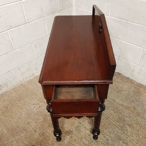 A VICTORIAN MAHOGANY CONSOLE TABLE C1880 - ADDITIONAL PHOTO 5