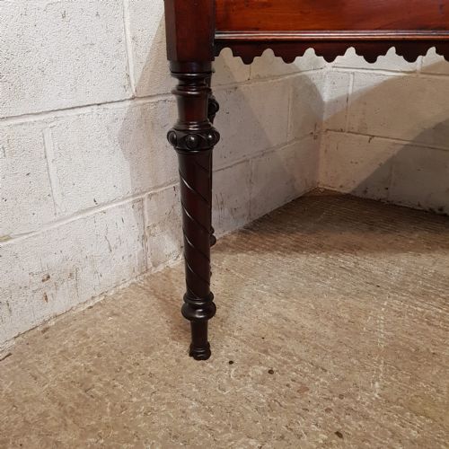 A VICTORIAN MAHOGANY CONSOLE TABLE C1880 - ADDITIONAL PHOTO 6