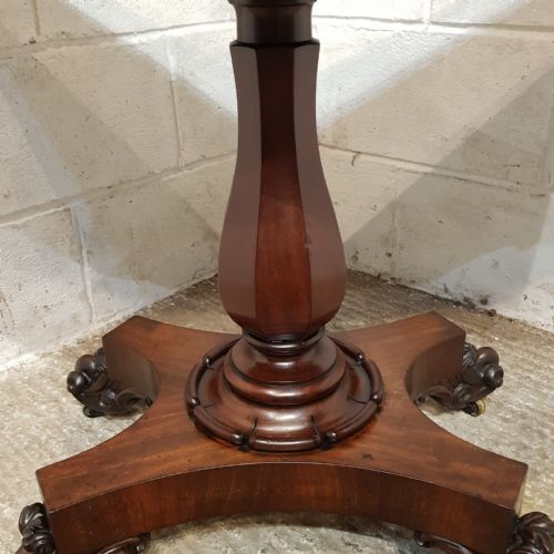 A WILLIAM 4TH MAHOGANY MARBLE TOPPED CONSOLE SIDE TABLE C1830 - ADDITIONAL PHOTO 8
