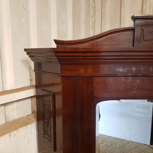 A LATE VICTORIAN MAHOGANY CORNER WARDROBE C1890 - ADDITIONAL PHOTO 1