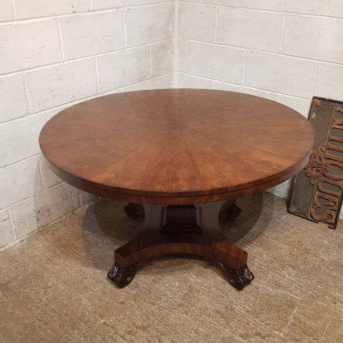 A WILLIAM 4TH ROUND TIP TOP BREAKFAST TABLE C1830