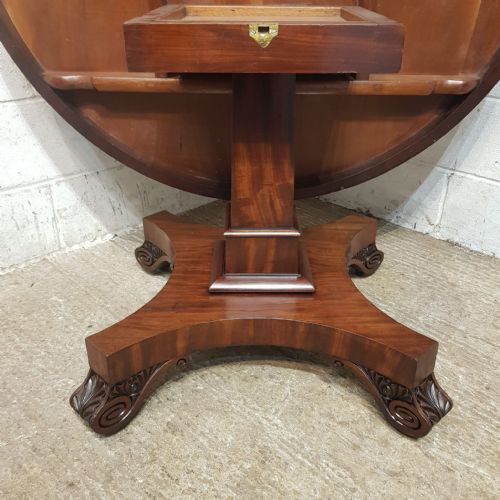 A WILLIAM 4TH ROUND TIP TOP BREAKFAST TABLE C1830 - ADDITIONAL PHOTO 2