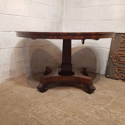 A WILLIAM 4TH ROUND TIP TOP BREAKFAST TABLE C1830 - ADDITIONAL PHOTO 3