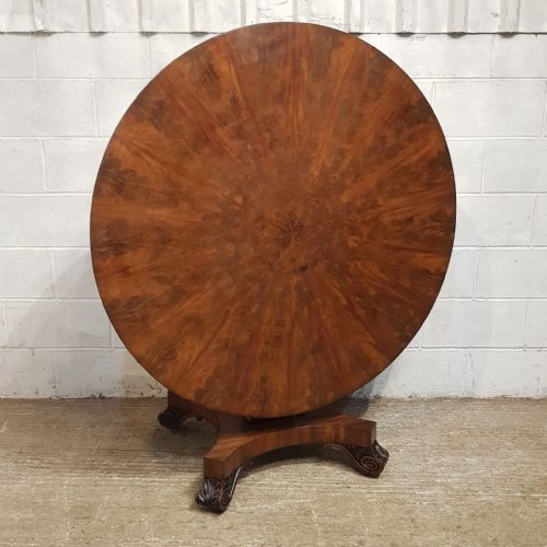 A WILLIAM 4TH ROUND TIP TOP BREAKFAST TABLE C1830 - ADDITIONAL PHOTO 4