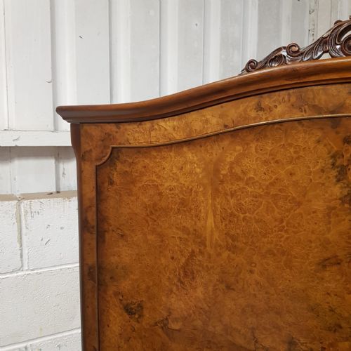 A BURR WALNUT DOUBLE WARDROBE C1920 - ADDITIONAL PHOTO 7
