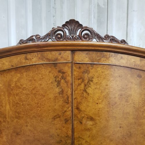 A BURR WALNUT DOUBLE WARDROBE C1920 - ADDITIONAL PHOTO 8