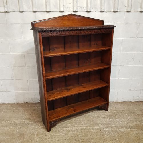 A PAIR OF OAK OPEN VICTORIAN BOOKCASES C1890 - ADDITIONAL PHOTO 6