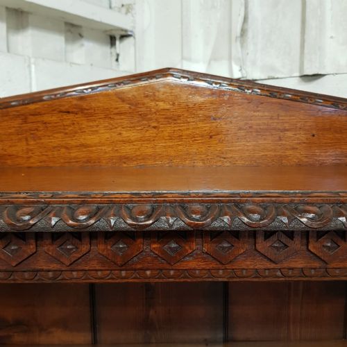 A PAIR OF OAK OPEN VICTORIAN BOOKCASES C1890 - ADDITIONAL PHOTO 7