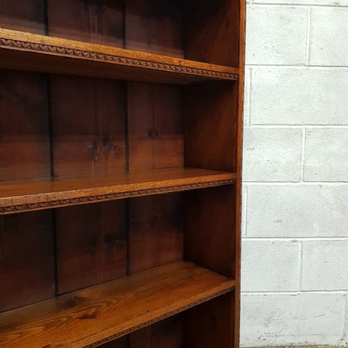 A PAIR OF OAK OPEN VICTORIAN BOOKCASES C1890 - ADDITIONAL PHOTO 8