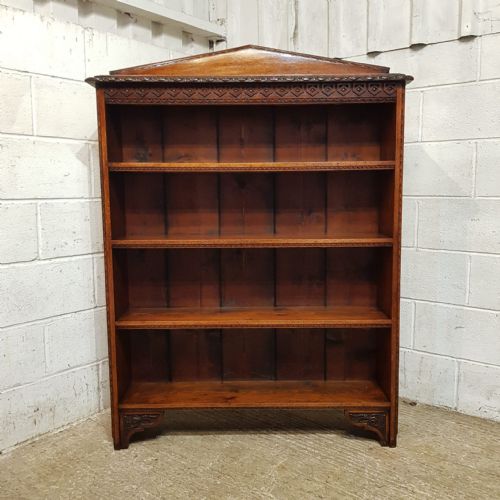 A PAIR OF OAK OPEN VICTORIAN BOOKCASES C1890 - ADDITIONAL PHOTO 9
