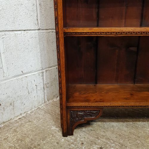 A PAIR OF OAK OPEN VICTORIAN BOOKCASES C1890 - ADDITIONAL PHOTO 14