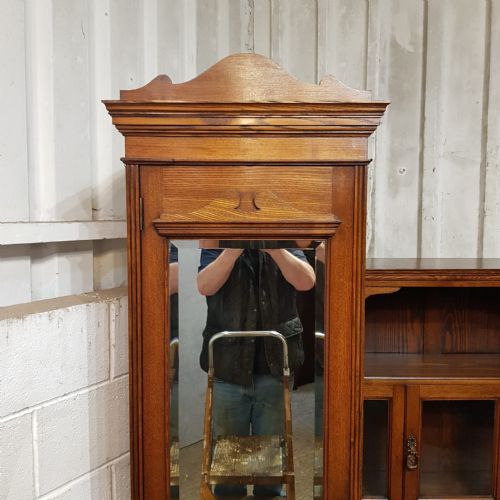 AN ASH LATE VICTORIAN COMBINATION WARDROBE C1900 - ADDITIONAL PHOTO 8