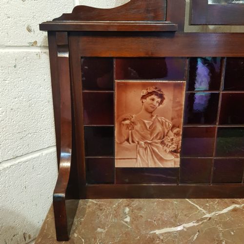 A MAHOGANY ART NOUVEAU WASH STAND C1900 - ADDITIONAL PHOTO 4