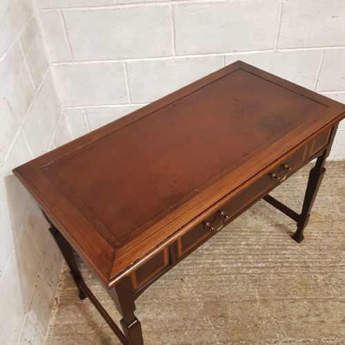 AN EDWARDIAN MAHOGANY WRITING TABLE C1900 - ADDITIONAL PHOTO 2