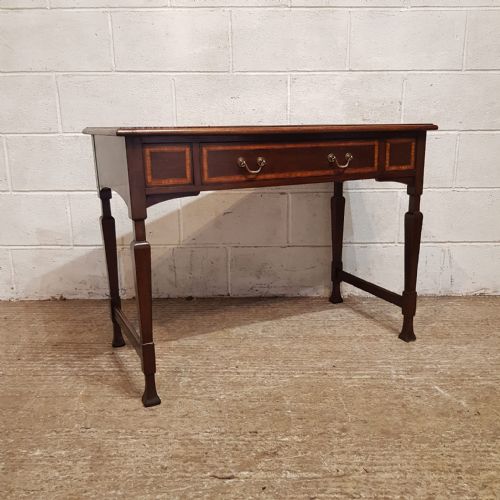 AN EDWARDIAN MAHOGANY WRITING TABLE C1900 - ADDITIONAL PHOTO 4