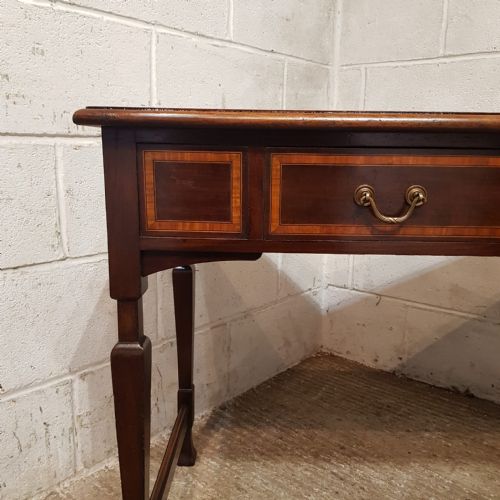 AN EDWARDIAN MAHOGANY WRITING TABLE C1900 - ADDITIONAL PHOTO 5
