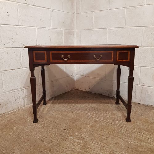 AN EDWARDIAN MAHOGANY WRITING TABLE C1900 - ADDITIONAL PHOTO 6
