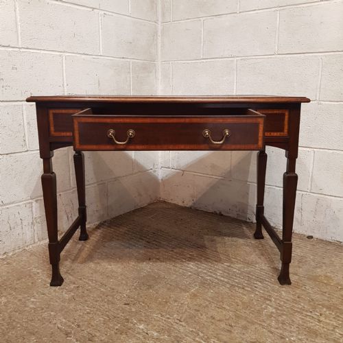 AN EDWARDIAN MAHOGANY WRITING TABLE C1900 - ADDITIONAL PHOTO 7