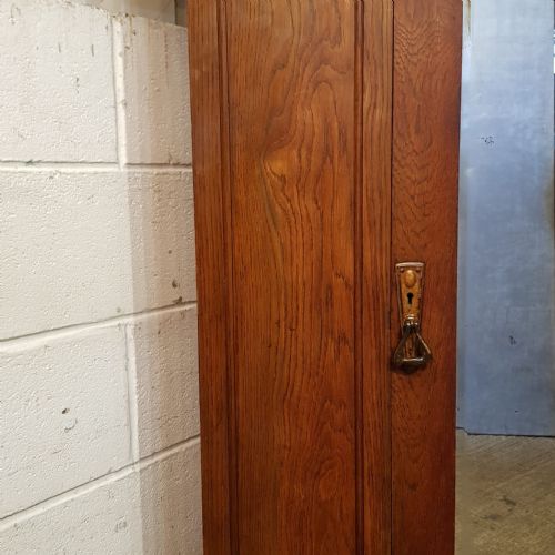 fig 2. AN OAK ARTS & CRAFTS SINGLE WARDROBE C1910