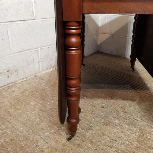A REGENCY MAHOGANY DROP LEAF DINING TABLE C1820 - ADDITIONAL PHOTO 1