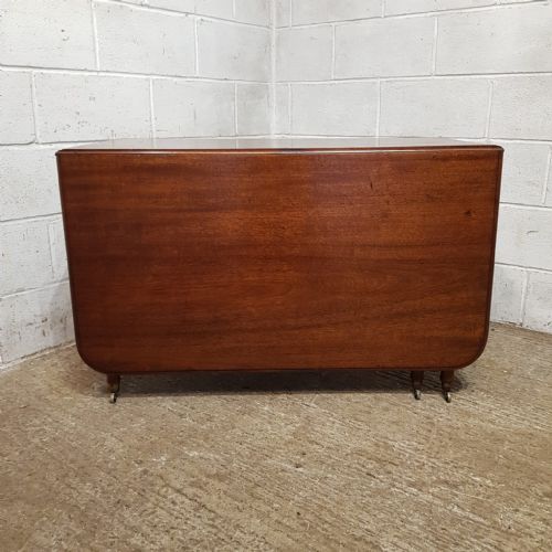 A REGENCY MAHOGANY DROP LEAF DINING TABLE C1820 - ADDITIONAL PHOTO 2