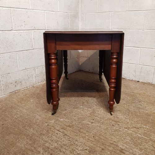 A REGENCY MAHOGANY DROP LEAF DINING TABLE C1820 - ADDITIONAL PHOTO 4