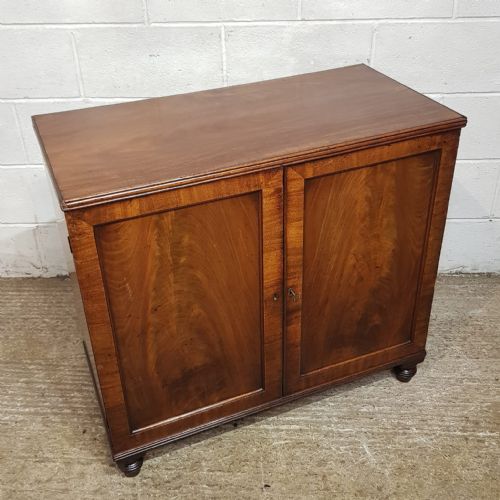 A REGENCY MAHOGANY LOW CUPBOARD C1820 - ADDITIONAL PHOTO 4